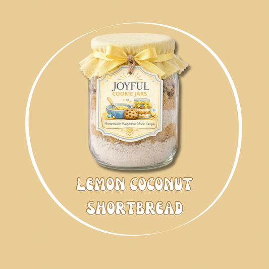 Lemon Coconut Shortbread Cookie Jar